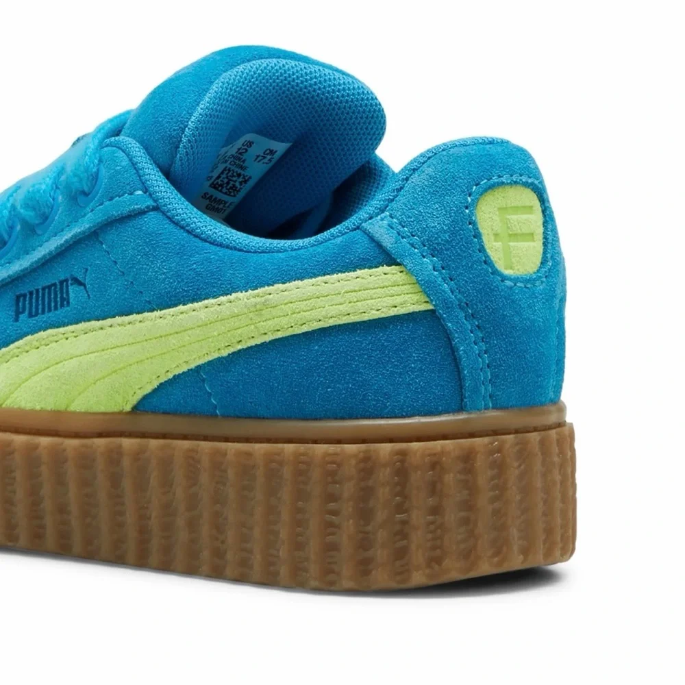 Fenty x Puma Creeper Phatty speed blue limeKids Sneakers in Teal and Neon Yellow